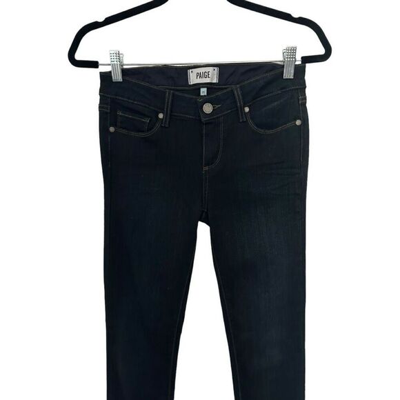 PAIGE Skyline Skinny Dark Wash Women's Jeans Size 25 Classic Versatile Staple - Picture 2 of 14